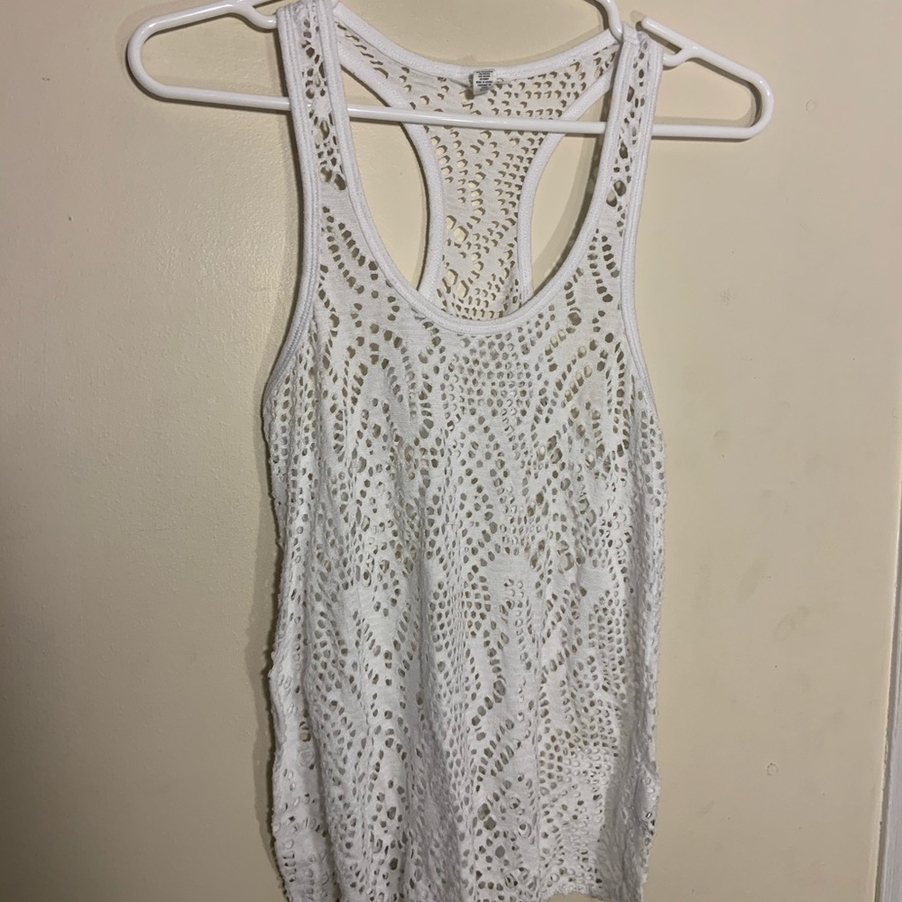White tank top with holes